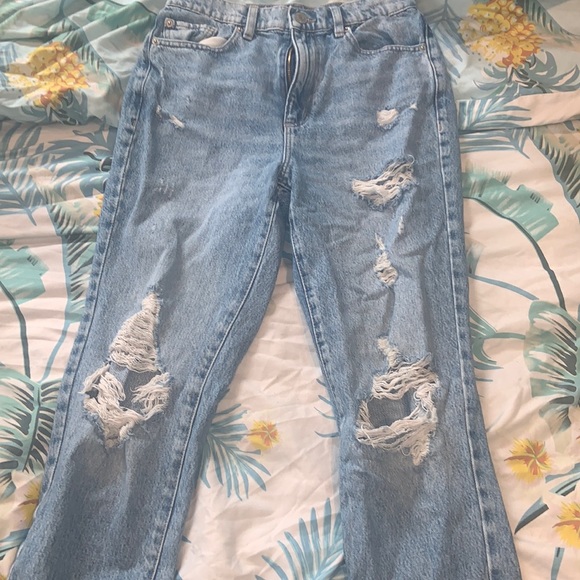 Garage Straight Leg Ripped Jeans - Picture 1 of 4